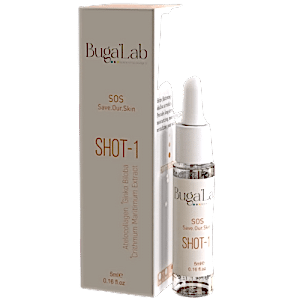 BugaLab Dermatologique SOS Shot-1 Serum: Yenileyici ve İnce Çizgileri Azaltıcı Etkili Atelocollagen Serum 5 mL